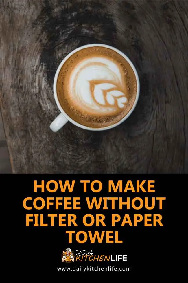 How to Make Coffee Without Filter or Paper Towel 3