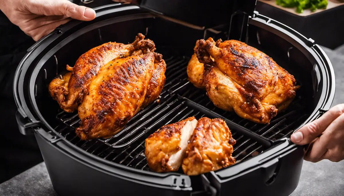 cook thin chicken breast in an air fryer
