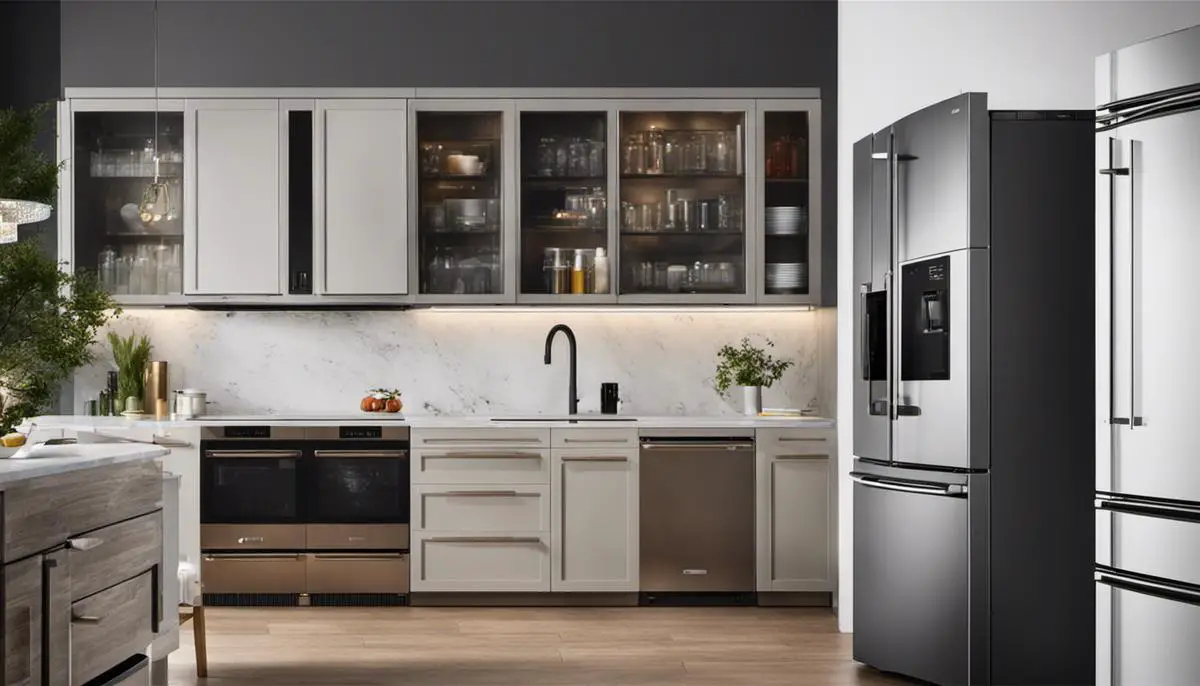 modern family-sized fridges