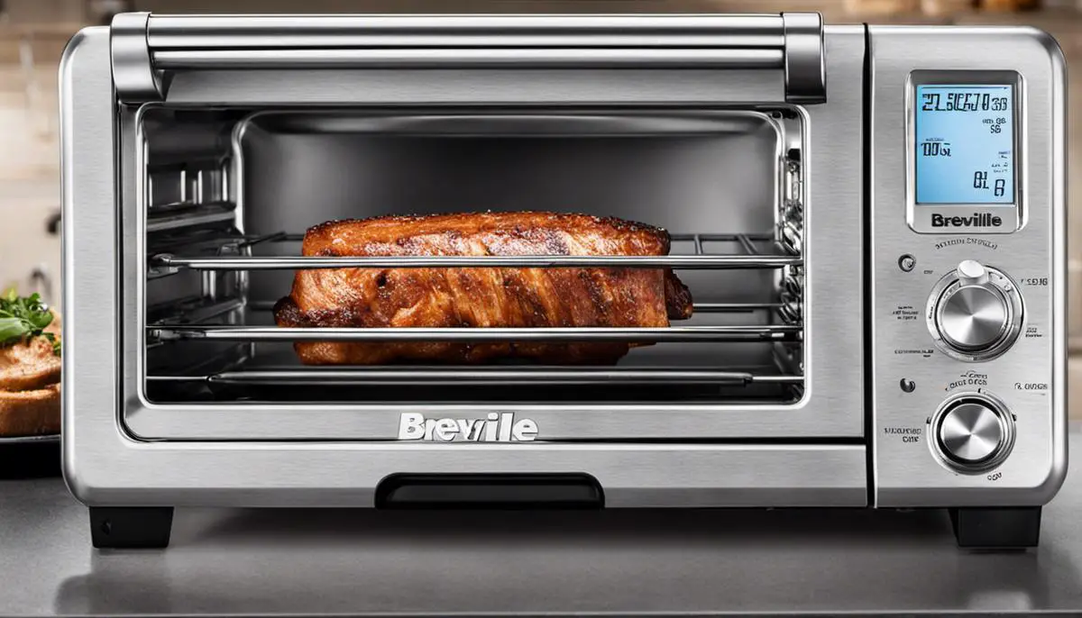 A juicy roast cooked in a Breville convection toaster oven